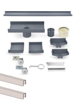QM Drain 88 2" Outlet Adjustable Lagos Series Base Kit