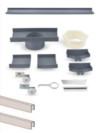 QM Drain 88 3" Outlet Adjustable Lagos Series Base Kit