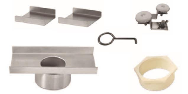 QM Drain 88.601.B Adjustable 3" Outlet High Flow Lagos Series Accessories Kit, Size - 8"