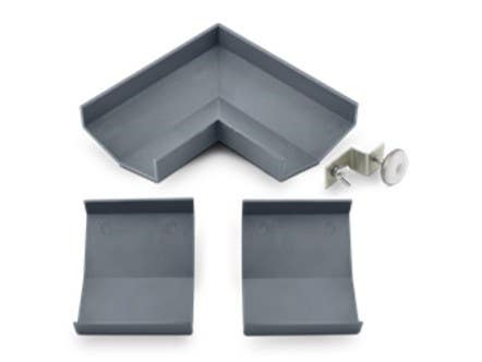 QM Drain 88.601.C Corner Connector Lagos Series Kit, Size - 6.4" X 6.4"