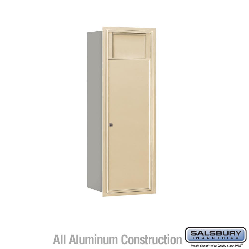 Salsbury 3711S Recessed Mounted 4C Horizontal Receptacle Bin - 11 Door High Unit (41") - Single Column - 1 Receptacle Bin