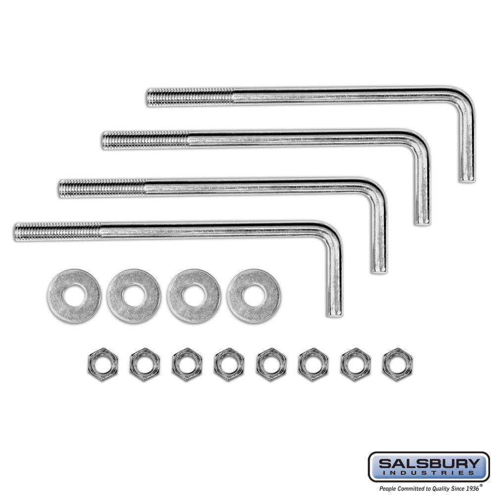 Salsbury 4394 Pedestal Mounting Kit - For Bolt Mounted Mail Package Drop, Mail Chest and Roadside Mailbox Pedestal