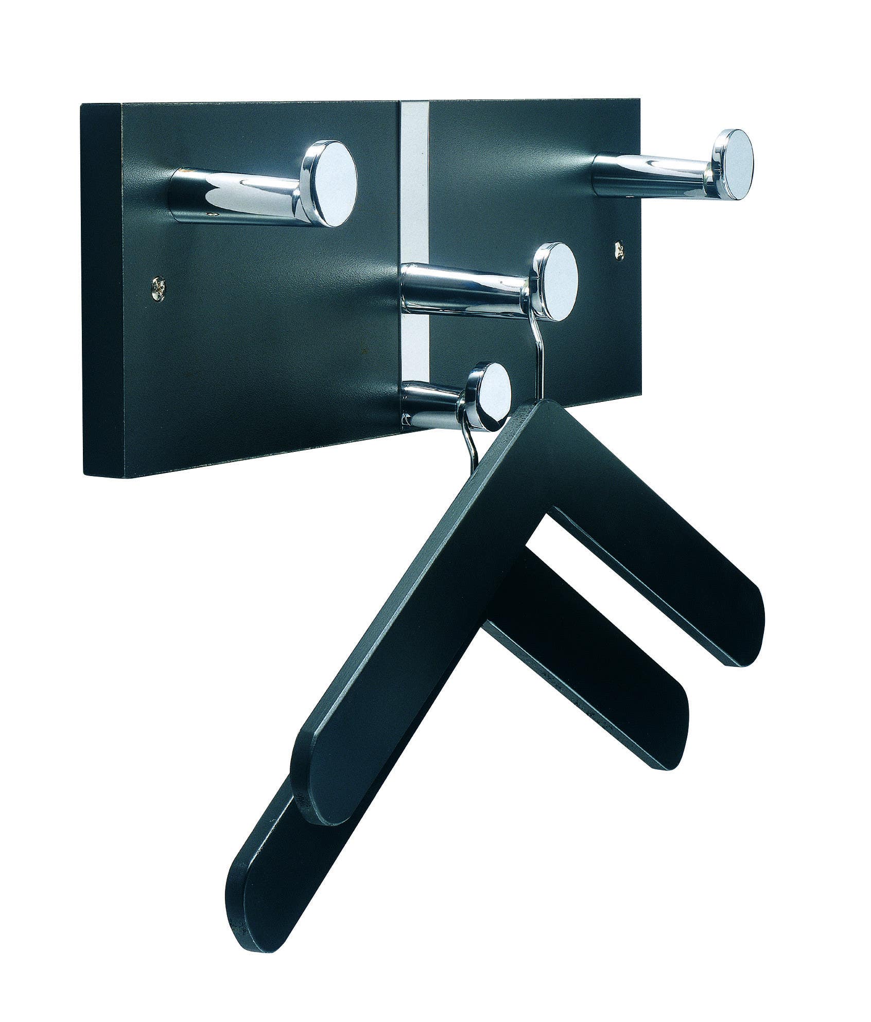 Magnuson PC-550 Executive Wall Costumer W/ Three Polished Chrome Knobs