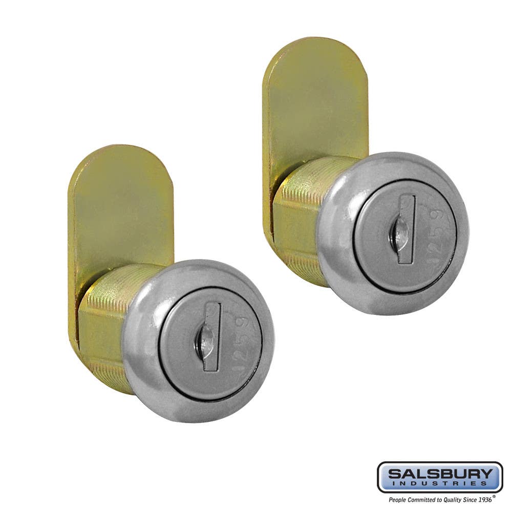 Salsbury 4390 Lock Set - (2) Standard Replacement Lock (Keyed Alike) w/ (2) Keys Each