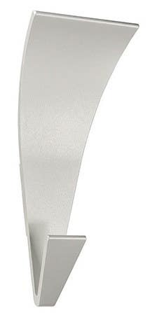 Magnuson K-2088 Front Mount Anodized Aluminum Coat Hook, Finish-Bright Sliver, Depth-1 7/16"