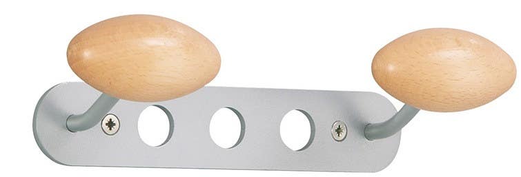 Magnuson MEW-2 Aloes Mew Hook Strip W/ Two Coat Hooks