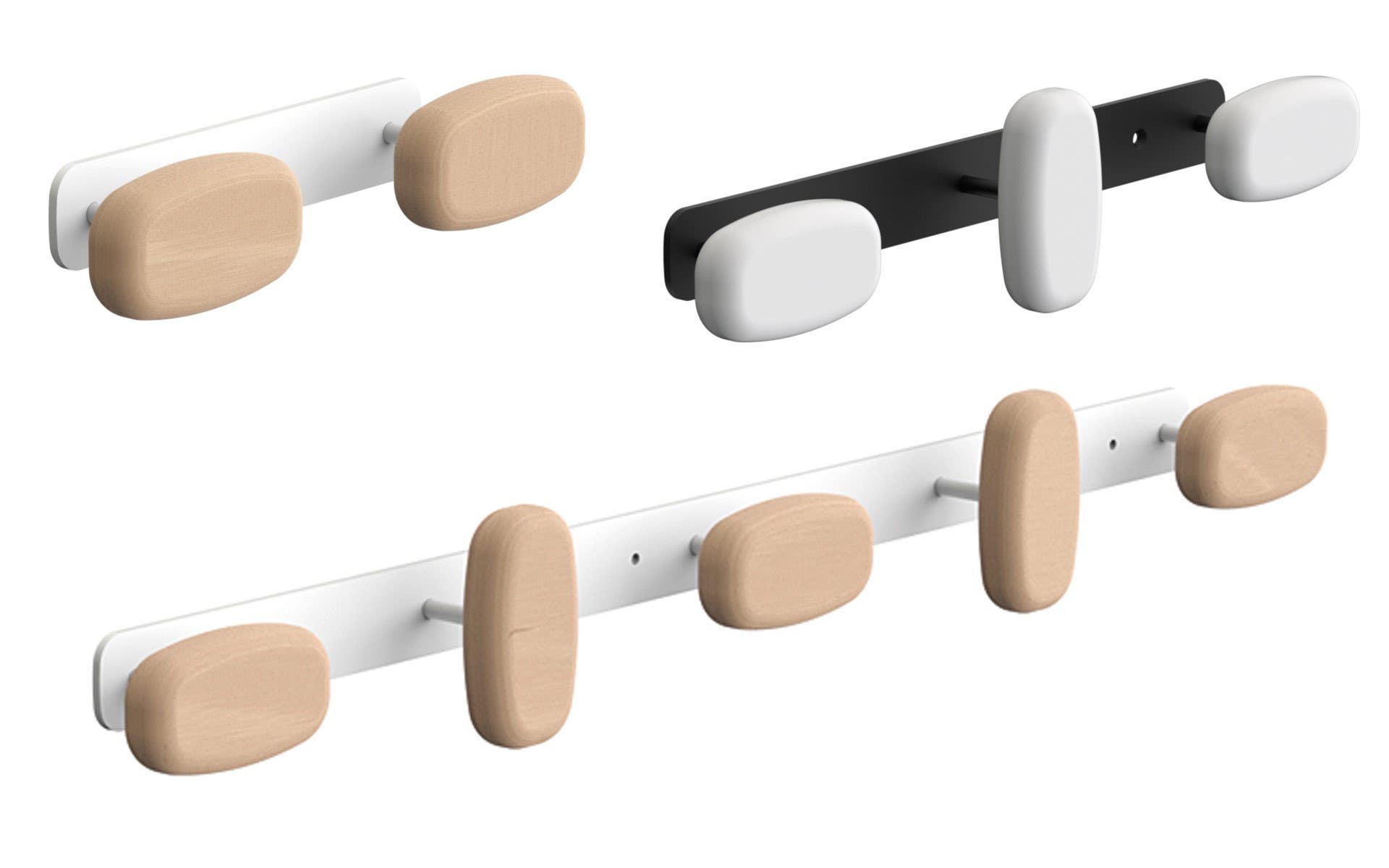 Magnuson SW Sherwood Painted Metal Hook Strip W/ Wood Hook