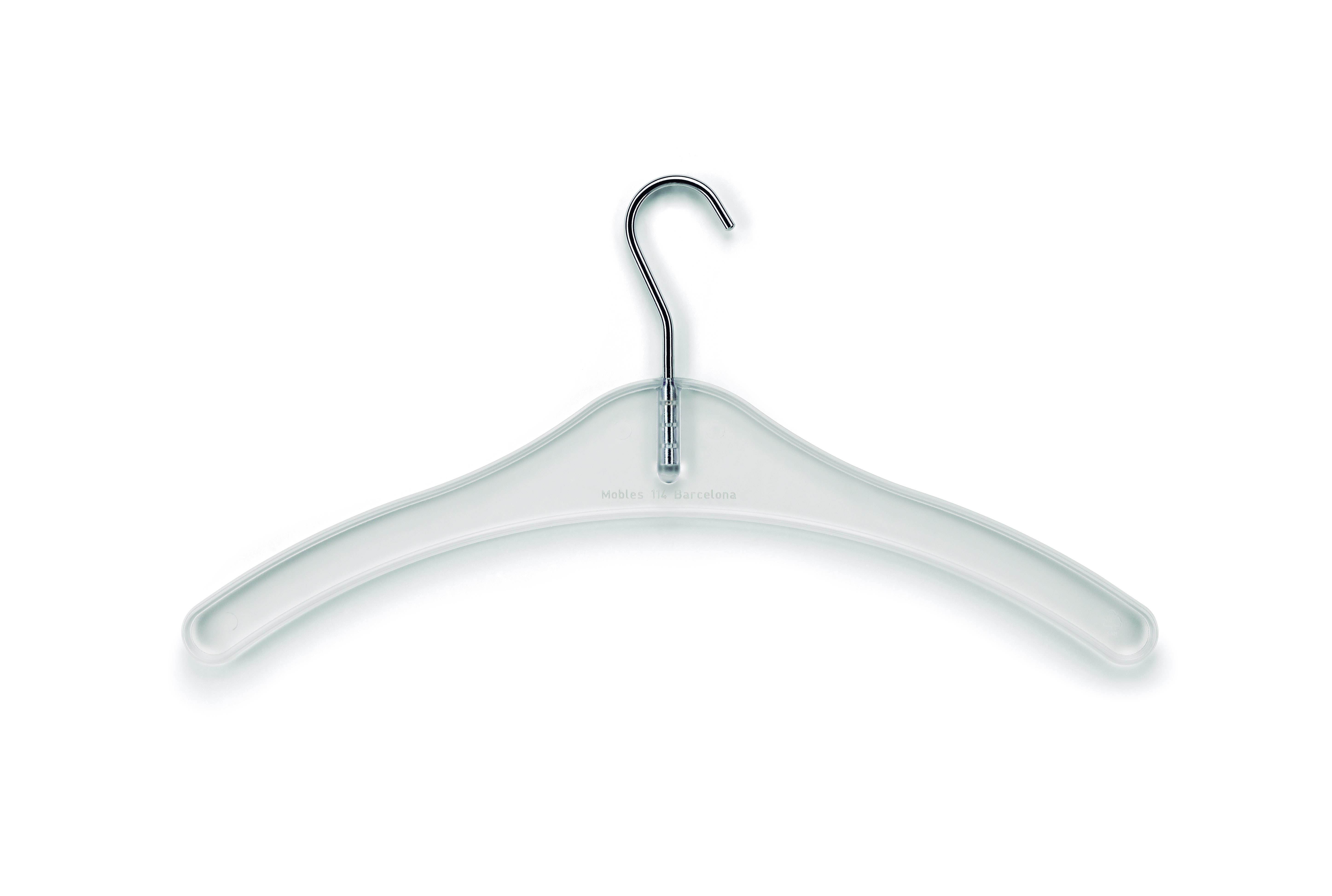 Magnuson MIRAC-6 Plastic Coat Hanger, Carton Of 6 each, Finish-Transparent