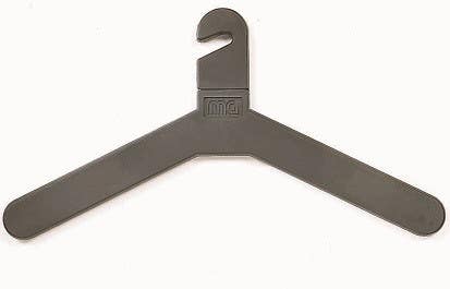 Magnuson MG-17PM Molded Polystyrene Slotted Plastic Anti-Theft Design Hangers
