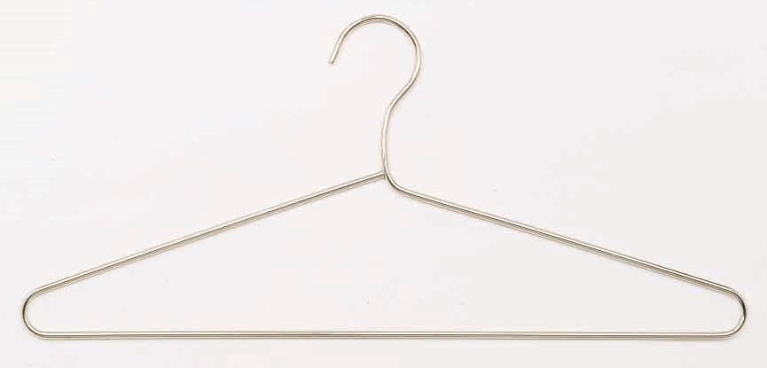 Magnuson MG-17OHN Steel Wire Open Hook Hanger, Finish-Silver