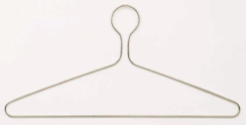 Magnuson MG-17CL Steel Wire Closed Loop Hanger, Finish-Sliver