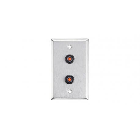 Alarm Controls RP44/48 Single Gang Remote Wall Plate w/ Multiple Push Buttons, DPDT