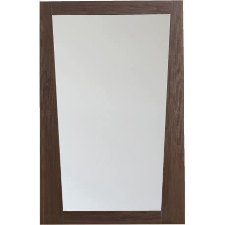 American Imaginations AI-12 Modern Plywood-Melamine Wood Mirror In Wenge