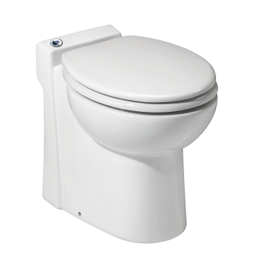 Saniflo 023 Sanicompact One-Piece Floor Mounted Dual-Flush Toilet W/ Macerator