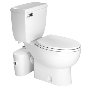Saniflo 081087005 Saniaccess 2 Elongated Combo-Macerator, Elongated Bowl & Toilet Tank