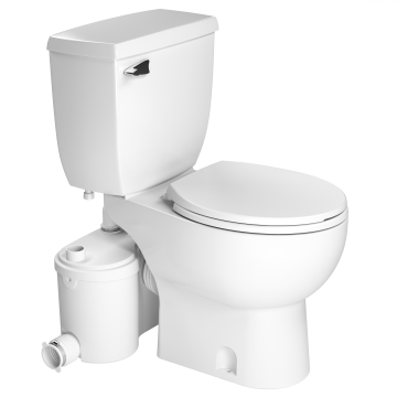 Saniflo 013083005 Sanibest Pro Round Combo-Grinder, Round Bowl & Toilet Tank