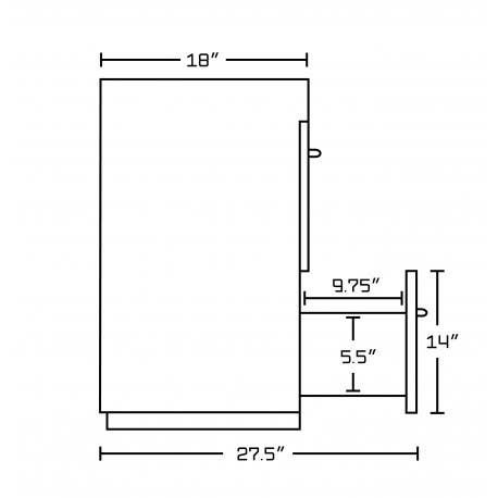 American Imaginations AI-127 V-Shape Plywood-Melamine Vanity Set In Wenge