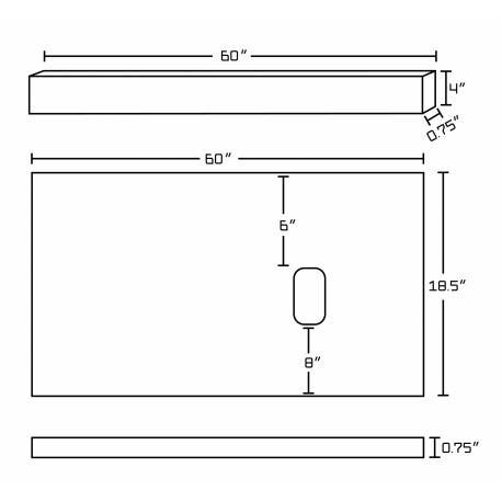 American imaginations AI-13 Quartz Top In Black Galaxy Color