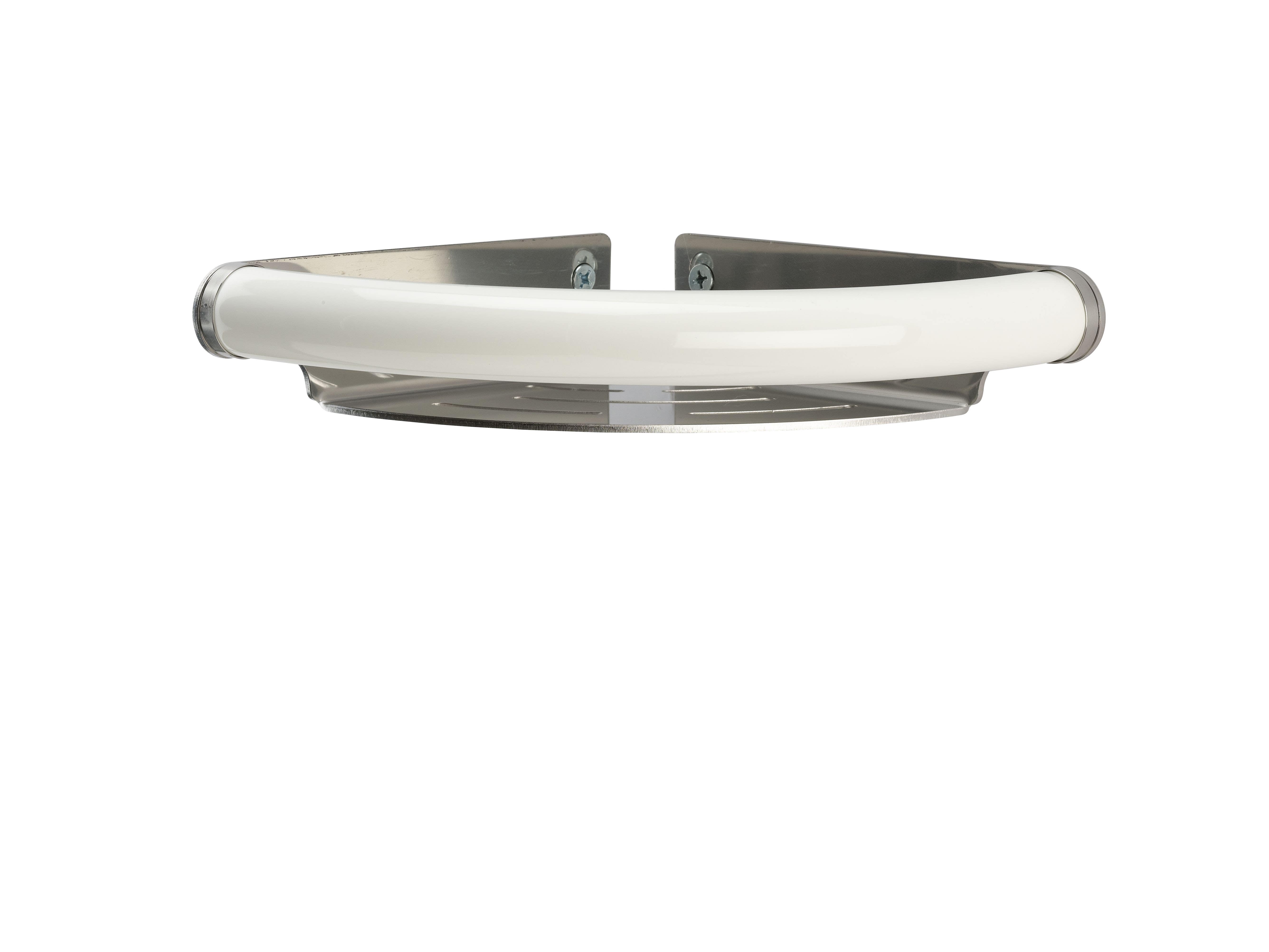 Ponte Giulio G02AOS01 Stainless Steel Shelf w/ Assist Bar, Corner