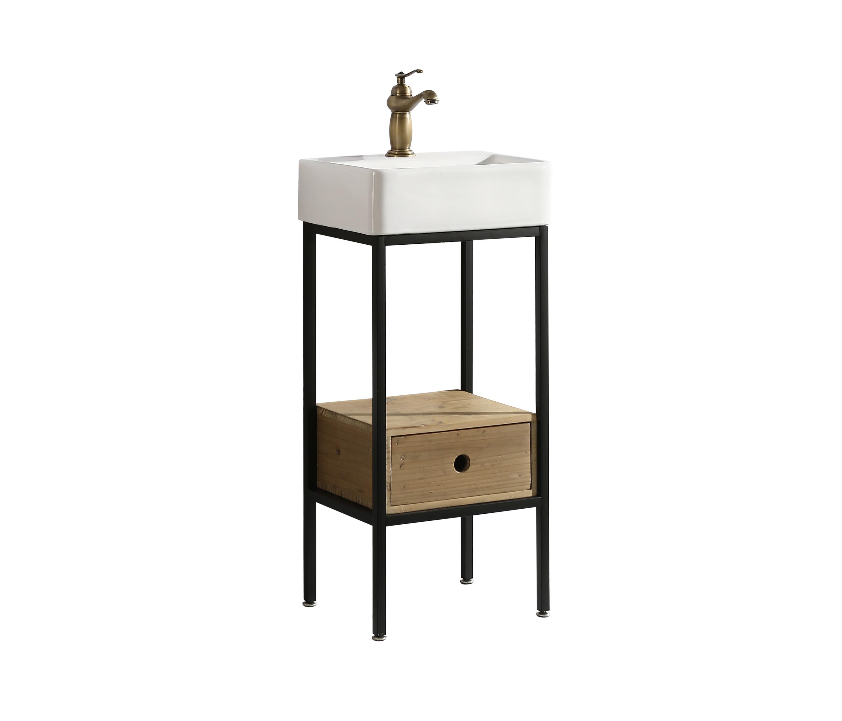 Design Element DEC Cassidy 16" Single Sink Vanity in Natural