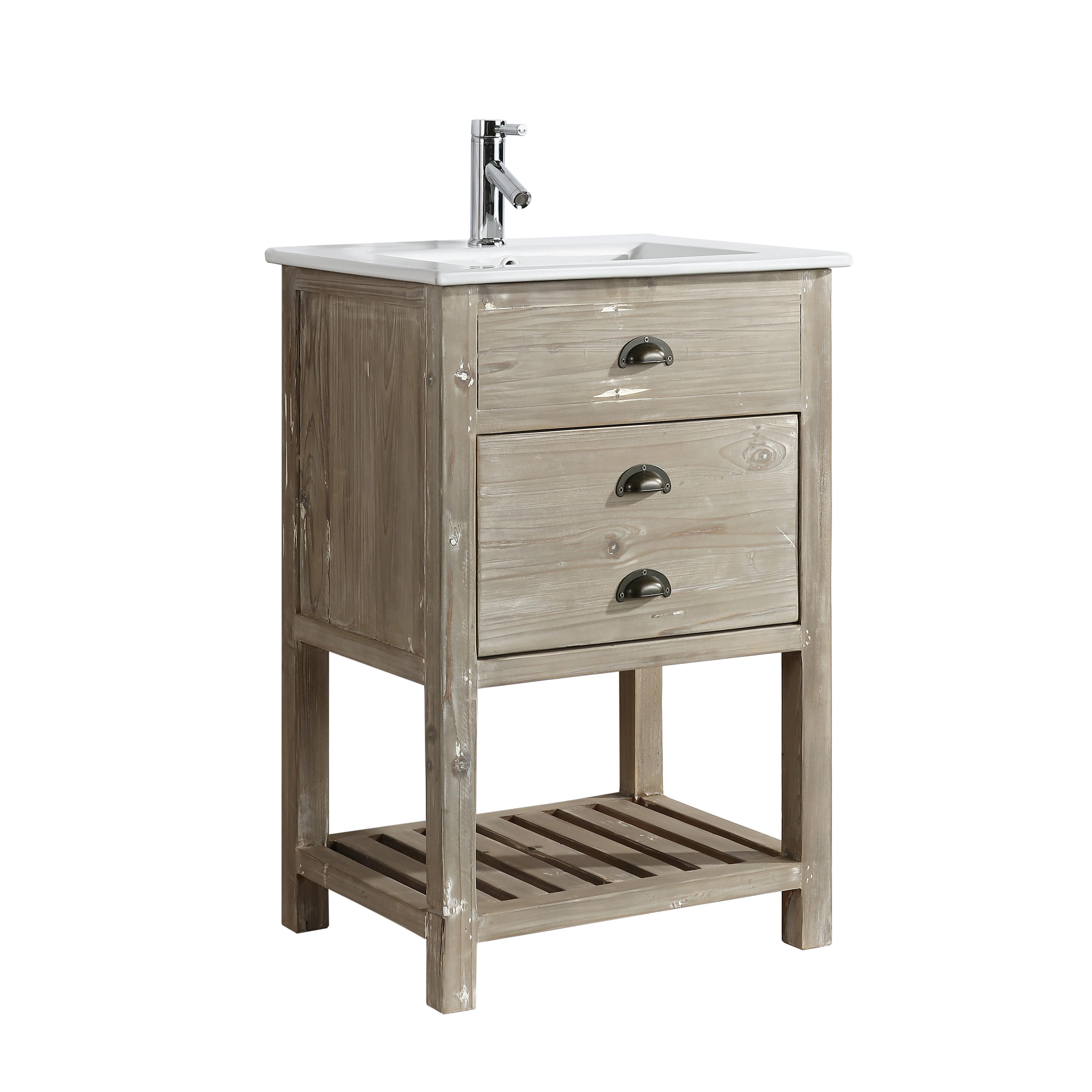 Design Element DEC4300 Asbury 24" Single Sink Vanity in Natural