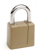 CCL 00088 66K Padlock, Die-Cast, Disc Tumbler KD AUE, 3/4" Hardened Steel Shackle - Carded