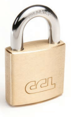 CCL 02111 904 Series Padlock  Pin Tumbler, Solid Brass, Keyed-Different, R1 Keyway