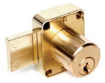 CCL 0270 0737 Series Cabinet Lock, Pin Tumbler, 4T37526, Finish-Satin Brass Plated