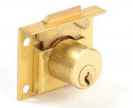 CCL 02706 0666 1/2 Series Drawer Lock, Pin Tumbler, Keyed Alike 4T37526, Length-7/8, Finish-Satin Brass