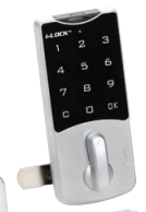 CCl E902 i-LOCK, Keypad Cam Lock, 12-Button, Standard Mode - Die-Cast/Silver