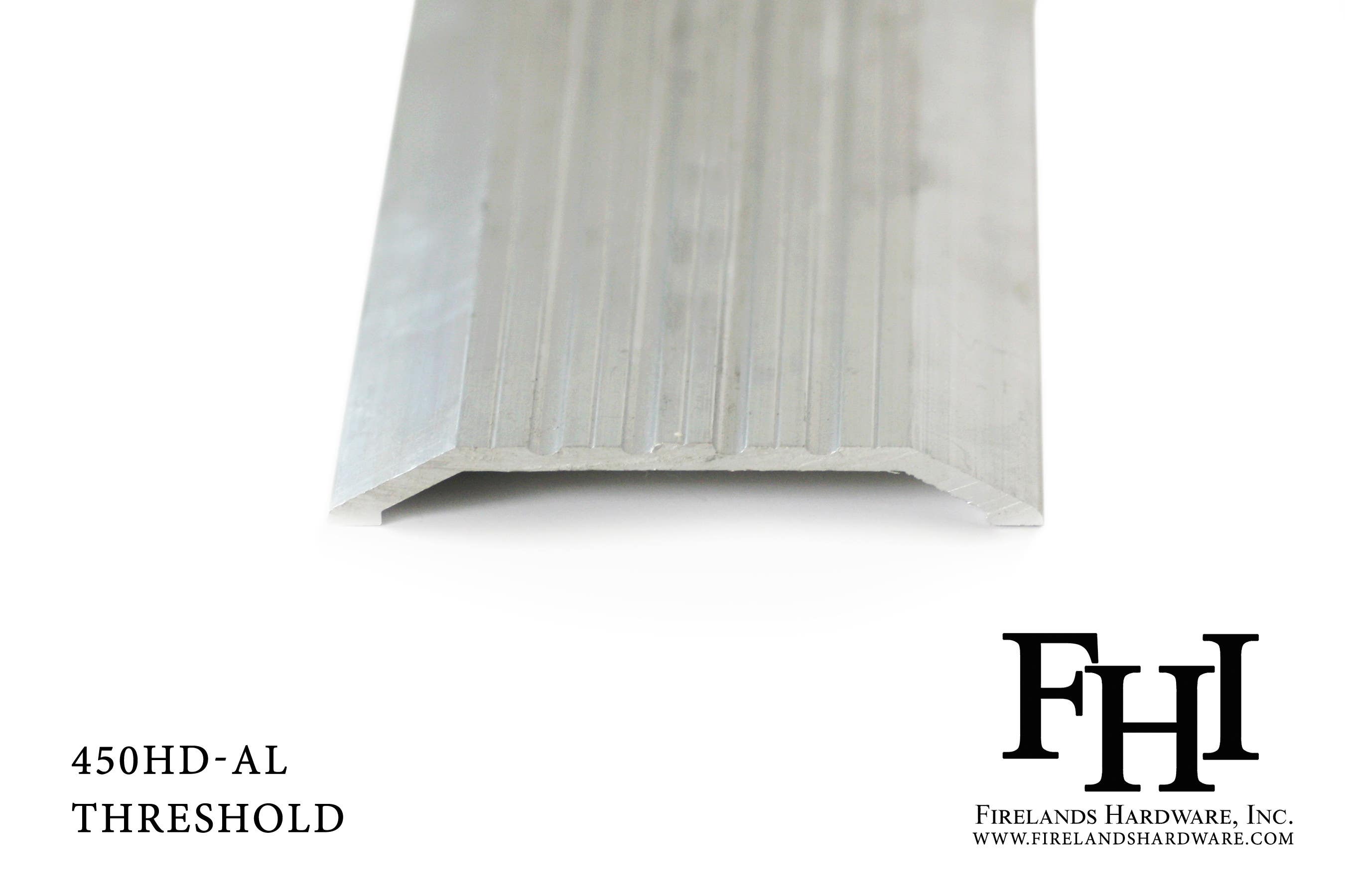 FHI 450HD-AL Heavy Duty Aluminum Threshold, 1/2" Rise, Mill Finish