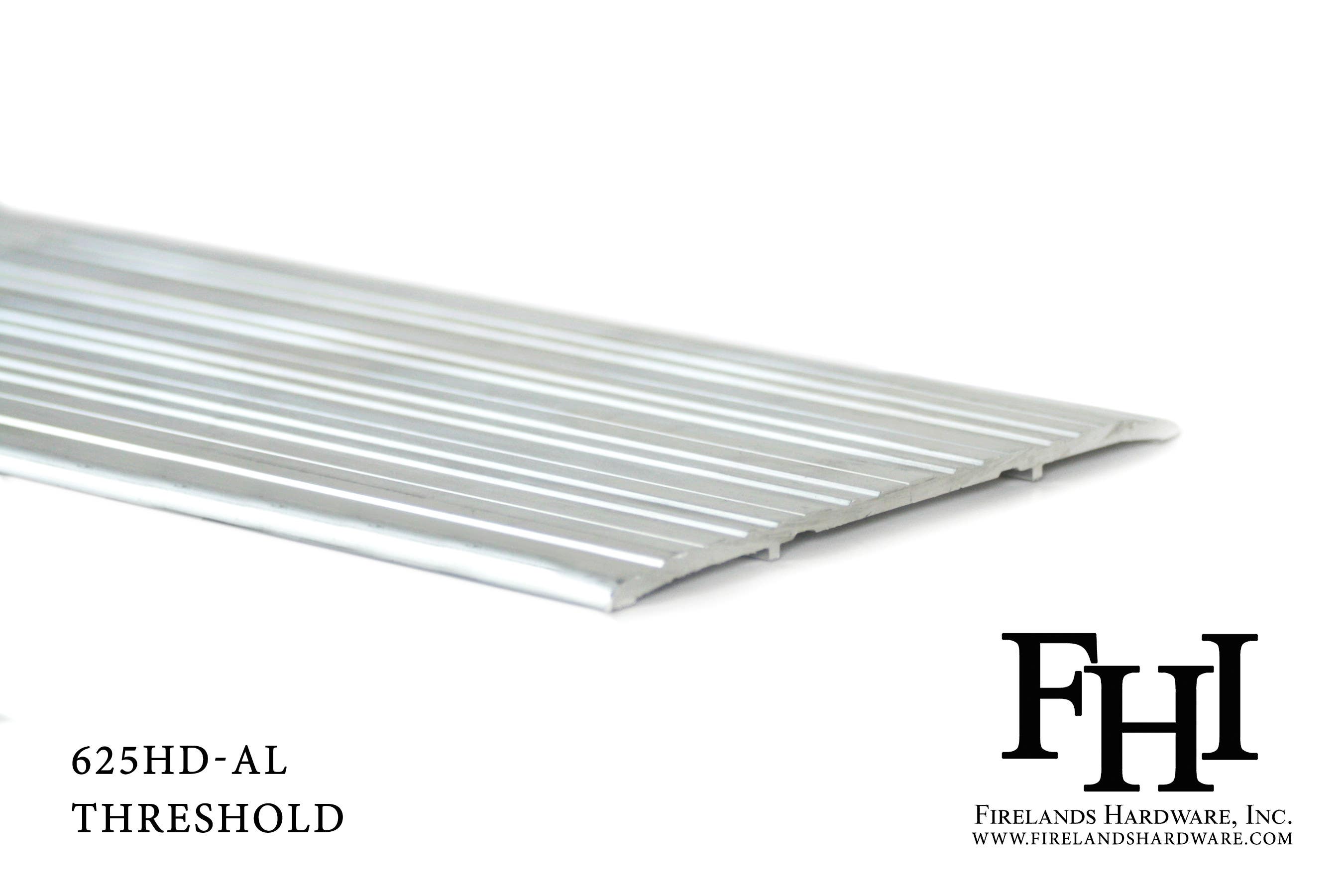 FHI 625HD-AL Heavy Duty Aluminum Threshold, 1/4" Rise, Mill Finish