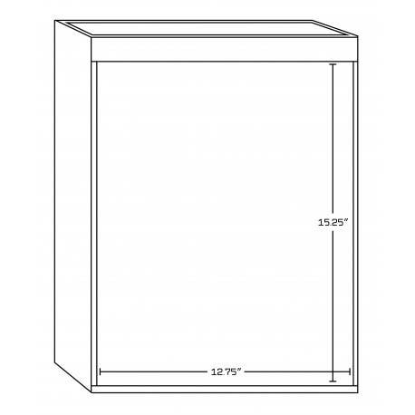 American Imaginations AI-1549 Rectangle Plywood-Melamine Vanity Set In Dawn Grey, 8-in. o.c.