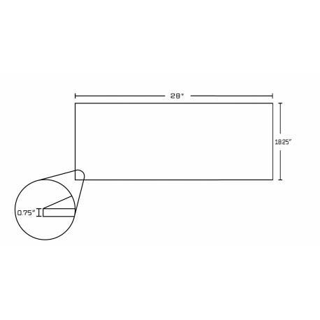 American imaginations AI-158 28-in. W x 18.25-in. D Quartz Top In Black Galaxy Color