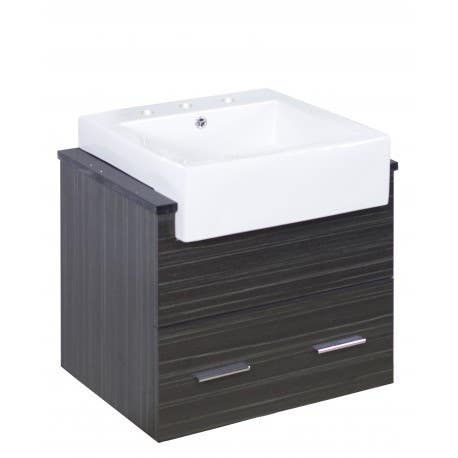American Imaginations AI-15 Plywood-Melamine Vanity Set In Dawn Grey