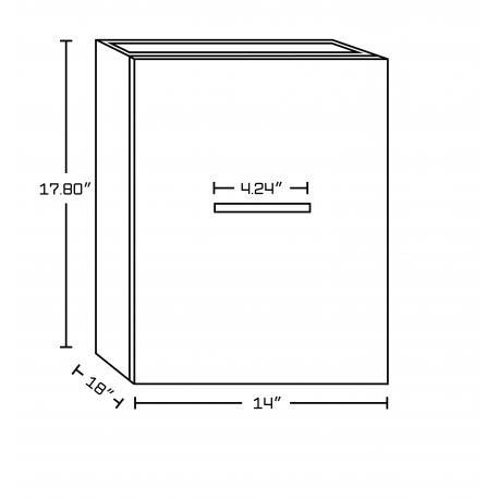 American Imaginations AI-159 Plywood-Melamine Vanity Set In Dawn Grey