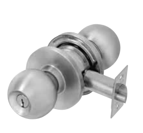 PDQ SV Series Grade 2 Standard Duty CQ Ball Knob Cylindrical Lock, Single Cylinder