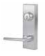 PDQ 4EW Wide Escutcheon Exit Device Trim w/ Philadelphia Lever
