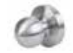 PDQ 4K Sectional Knob Exit Device Trim, Finish - Satin Stainless Steel