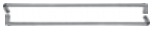 PDQ 91 91 33 Push Bar 1" Round Push Bar BTB, Finish-Satin Stainless Steel