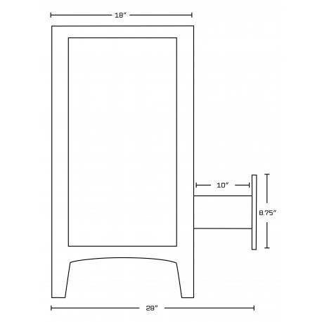American Imaginations AI-1760 Plywood-Veneer Vanity Set In White