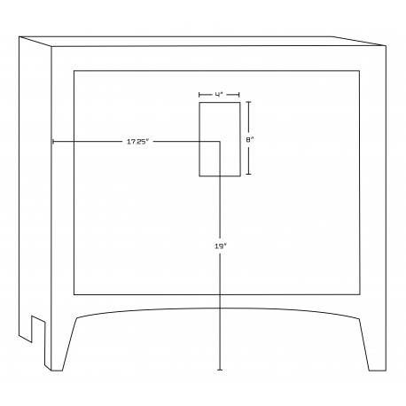 American Imaginations AI-176 Plywood-Veneer Vanity Set In White