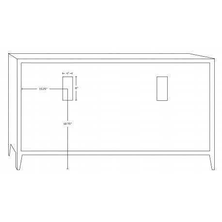 American Imaginations AI-1770 Rectangle Plywood-Veneer Vanity Set In White