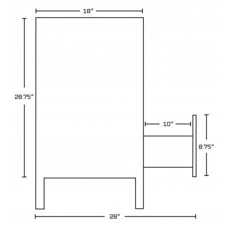 American Imaginations AI-177 Rectangle Plywood-Veneer Vanity Set In Walnut