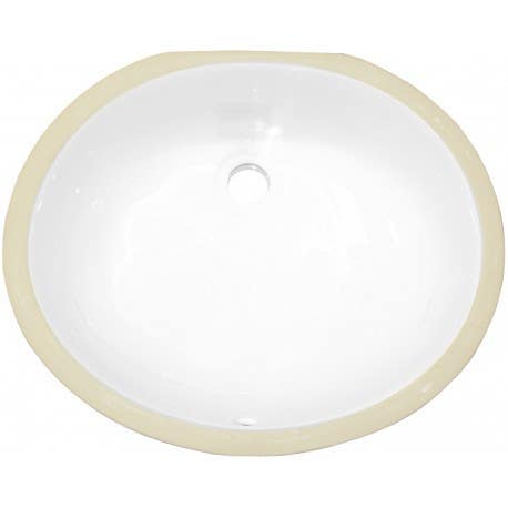 American imaginations AI-1809 CSA Certified Oval Undermount Sink In White Color