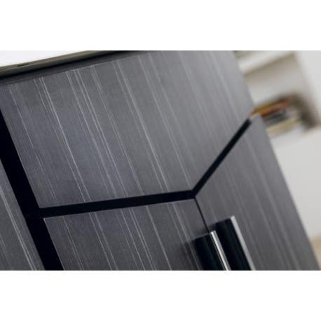 American imaginations AI-1812 Modern Wall Mount Plywood-Melamine Vanity Base Only In Dawn Grey