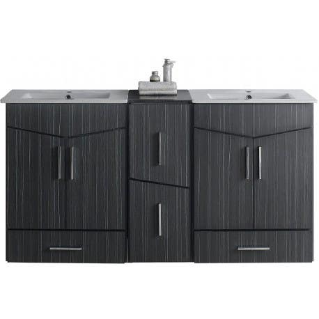 American Imaginations AI-1816 Plywood-Melamine Rectangle Vanity Set In Dawn Grey