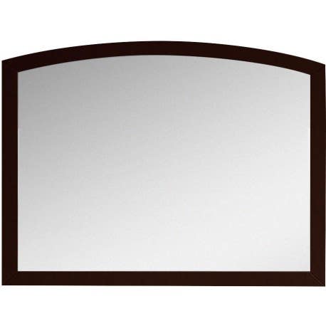 American Imaginations AI-1819 Modern Birch Wood-Veneer Wood Mirror In Coffee