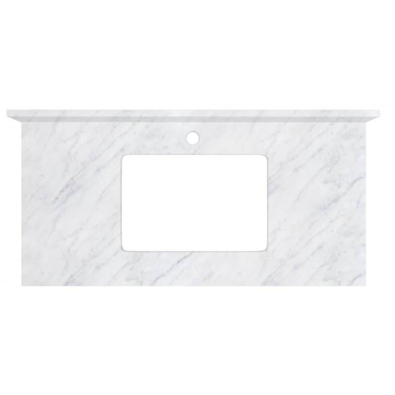 American imaginations AI-1831 Rectangle Birch Wood-Veneer Vanity Set In White