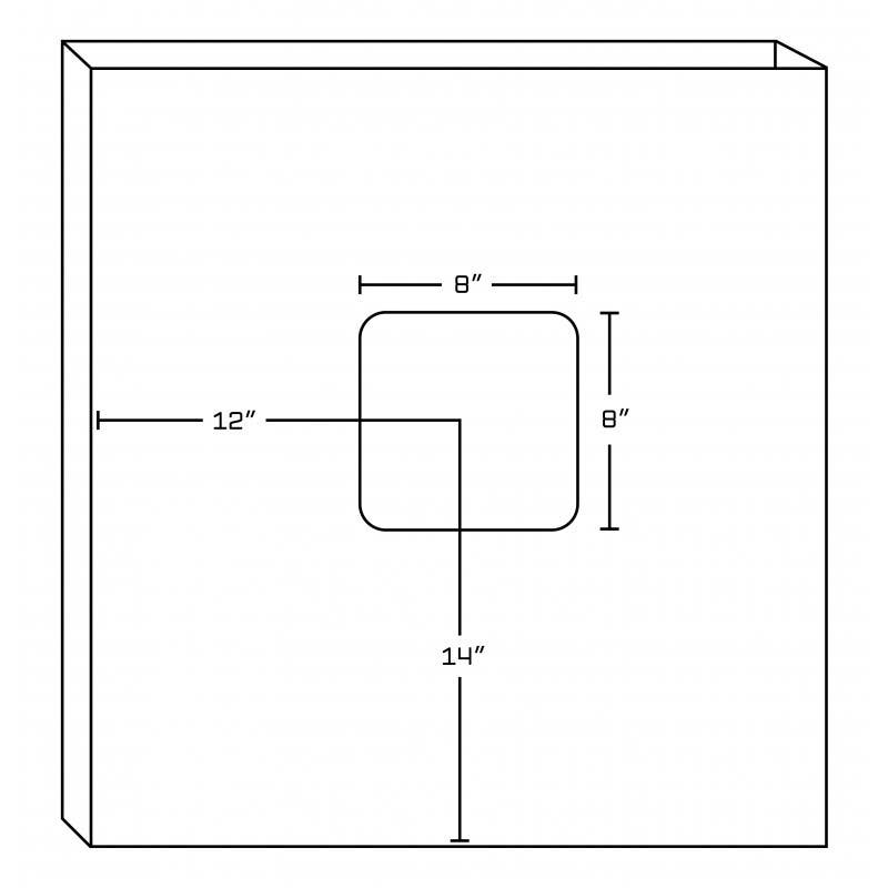 American Imaginations AI-183 Birch Wood-Veneer Vanity Set In Coffee, Lacquer-Stain Finish